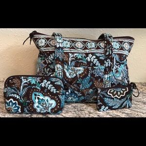 Vera Bradley On the Go Bag in Java Blue